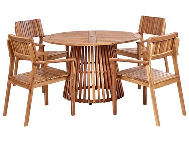 Tuinset 4-zits AGELLO Acaciahout Bruin