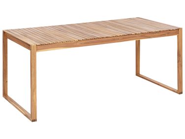 Tuin eettafel SASSARI II 180 cm 90 cm Gecertificeerd acaciahout Lichtbruin