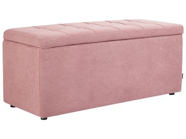 Pouf de rangement OREM Tissu Rose