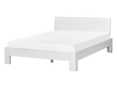 Bed Pine Wood ROYAN 140 x 200 cm (EU Double) White