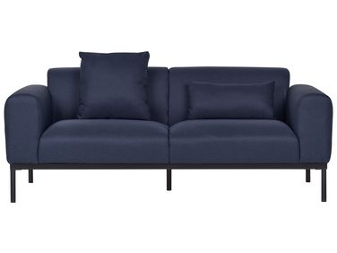 Bank 2-zits MALMOS Kunstlinnen Donkerblauw