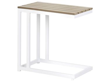 Table d'appoint pour le jardin MESSINA 60 cm 35 cm Blanc