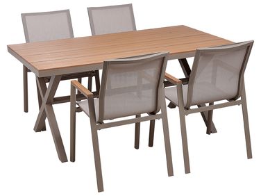 Tuinset 4-zits TIANO Metaal Grijs