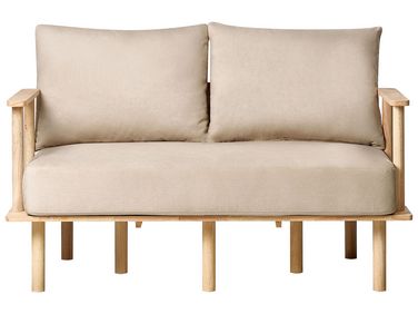 Bank 2-zits ASKER Stof Zandbeige