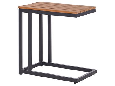 Tuin bijzettafel MESSINA 60 cm 35 cm Zwart