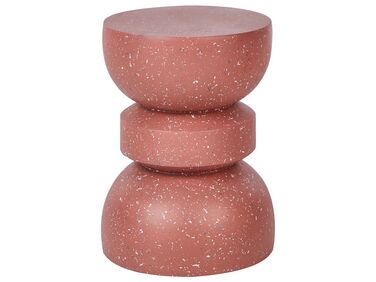 Table d'appoint FALIRO 37 cm 37 cm Terrazzo rouge