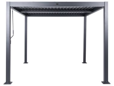 Tonnelle de jardin FORNOLI Métal 296 cm 296 cm Noir