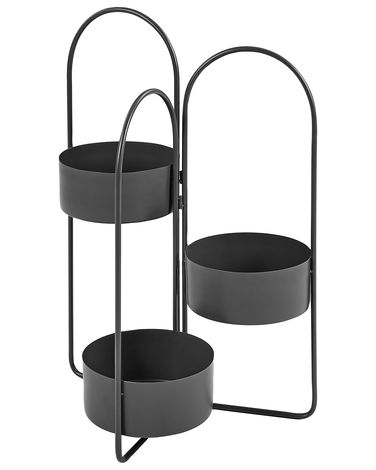 Support de pots COLUTENA Métal 56 cm Noir
