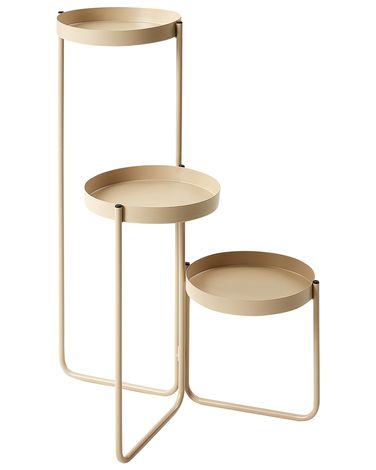 Support de pots FRAGARIA Métal 42 cm Beige