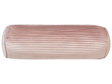Throw Cushion JONQUIL Velvet 22 x 60 cm Pink Solid