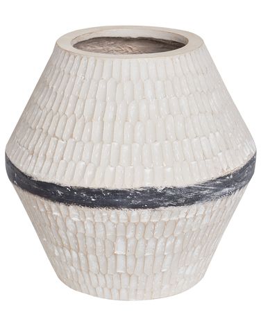 Vase à fleurs ARUNCUS Céramique 30 cm Beige