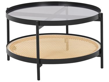 Table basse RENO Verre de sécurité Noir