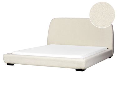 Waterbed Bouclé ROISEL 160 x 200 cm Lichtbeige