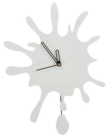 Wandklok FULLY 27 cm Wit