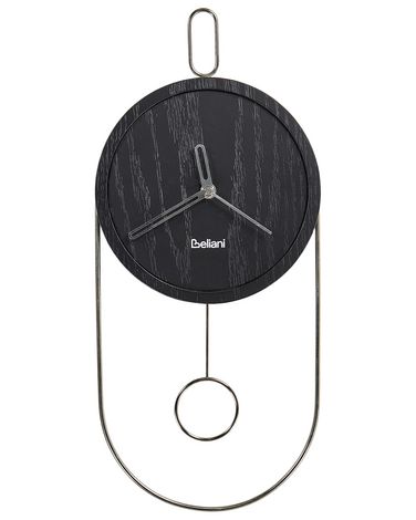 Wandklok SIERRE 20 cm Zwart