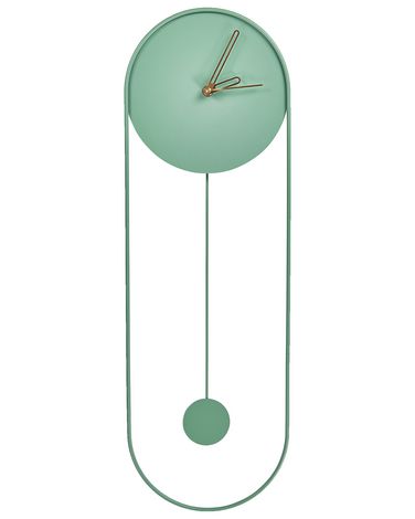 Wall Clock SALVAN 20 cm Metal Light Green