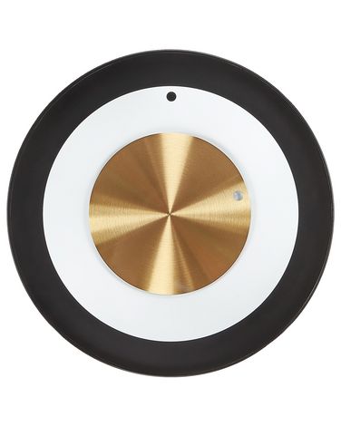 Wandklok CLUSES 30 cm Metaal Zwart