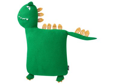 Set van 2 sierkussens DINOS Katoen 45 x 45 cm Groen Dinosaurus