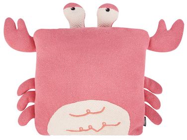 Set van 2 sierkussens JARGALLI Katoen 35 x 35 cm Roze Krab