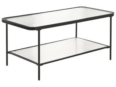 Table basse BLAIR Verre de sécurité Noir