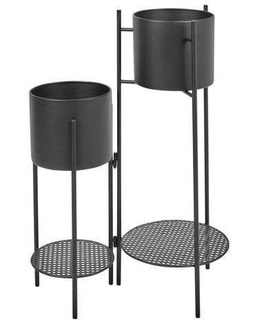 Support de pots ULMUS Métal 58 cm Noir