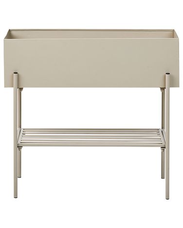 Cache-pot sur pied VINCA Métal 70 cm Beige