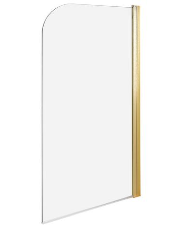 Shower Bath Screen LAPAN 1400 x 800 mm Gold