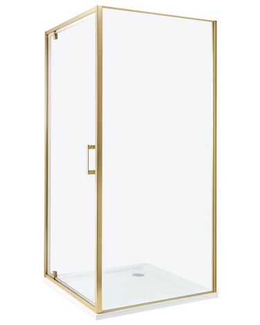 Shower Enclosure DARLI 900 x 900 x 1850 mm Gold