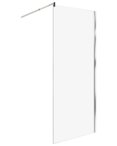 Shower Screen AHAUS 800 x 1900 mm Silver