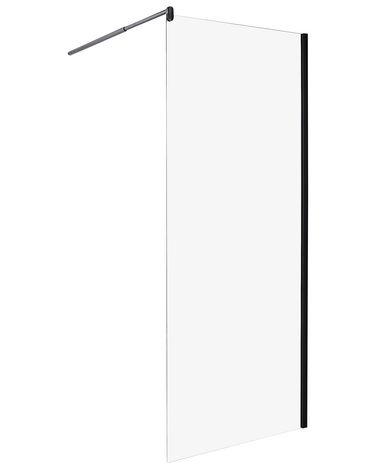 Shower Screen AHAUS 800 x 1900 mm Black