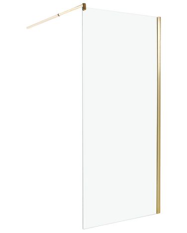 Shower Screen AHAUS 900 x 1900 mm Gold