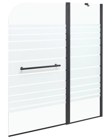 Shower Bath Screen TUAPI 1400 x 1200 mm Black