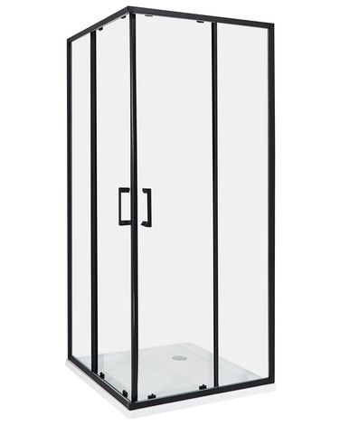 Shower Enclosure TELA 800 x 800 x 1850 mm Black