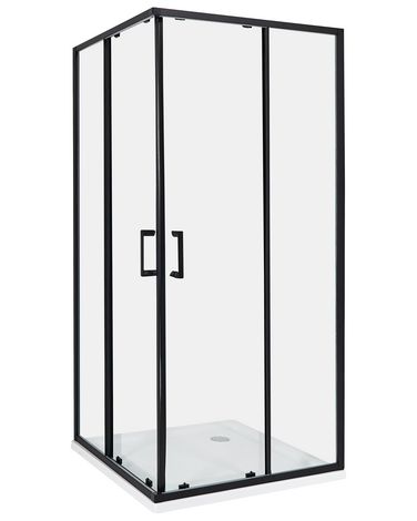 Shower Enclosure TELA 900 x 900 x 1850 mm Black