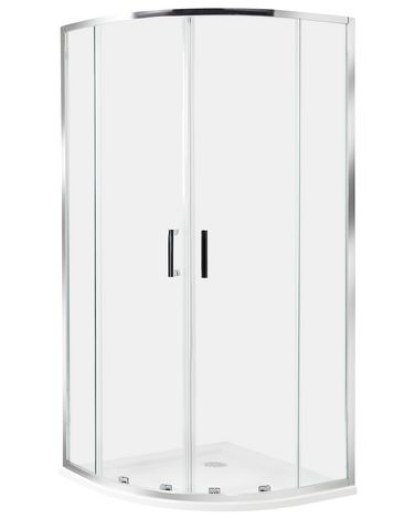Shower Enclosure JUKATAN 900 x 900 x 1850 mm Silver