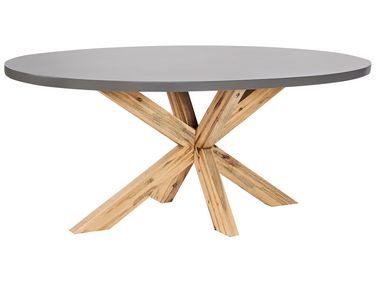 Table de salle à manger de jardin ORISTANO 190 cm 100 cm Béton Gris