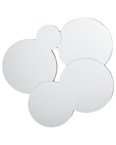 Wandspiegel CLAIS 82 cm 80 cm Zilver