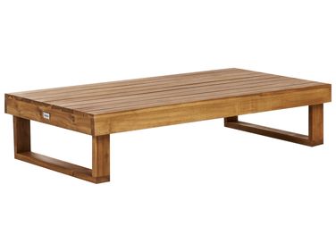 Table basse de jardin MARETTIMO 60 cm 110 cm Bois d'acacia certifié Marron