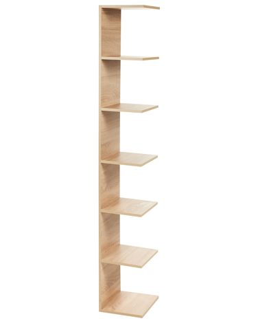 Wall Bookshelf ESTON 190 cm Light Brown
