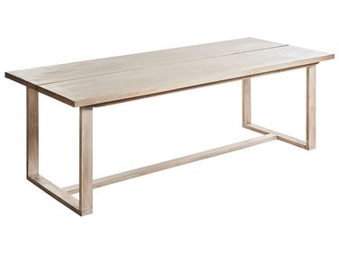 Table de salle à manger de jardin AZZANELLO 230 cm 100 cm Acacia Marron clair