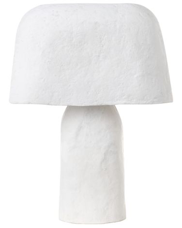 Tafellamp CARRASCO Papier-mâché Wit