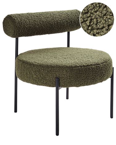 Fauteuil ALPHA Bouclé Groen