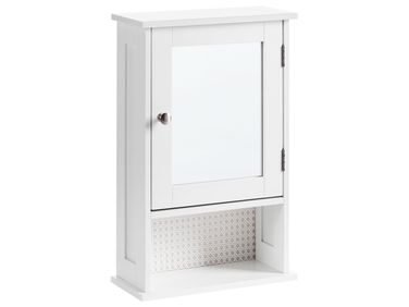 Badkamer wandkast met spiegel HUILA 34 cm 53 cm Wit