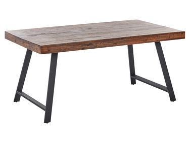 Table de repas WARTON Marron foncé 160 cm 90 cm Bois de pin
