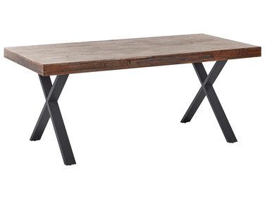 Table de repas CLIFTON Marron foncé 180 cm 90 cm Bois de pin