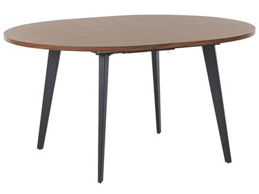 Table de salle à manger extensible BOVINA Marron foncé 120/150 cm 120 cm