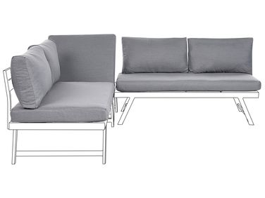 Outdoor Cushion Cover Set COCCORINO Dark Grey
