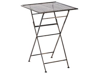 Tuin bartafel BORMIO 60 cm 60 cm Metaal Zwart