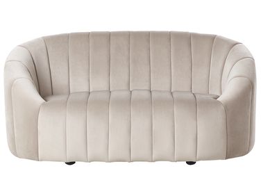Bank 2-zits MALUNG Fluweel Beige