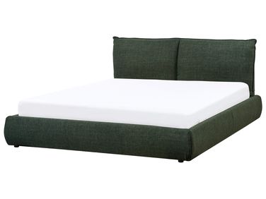 Waterbed Stof VINAY 160 x 200 cm Donkergroen